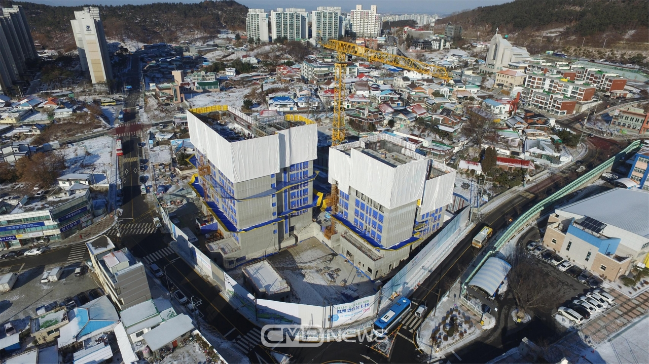 구 청사 부지 행복주택 건립사업 공사현장 모습 (사진제공 : 예산군청)